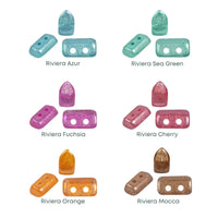 Piros Beads par Puca, Riviera, 5g & 20g - The Argus Collection