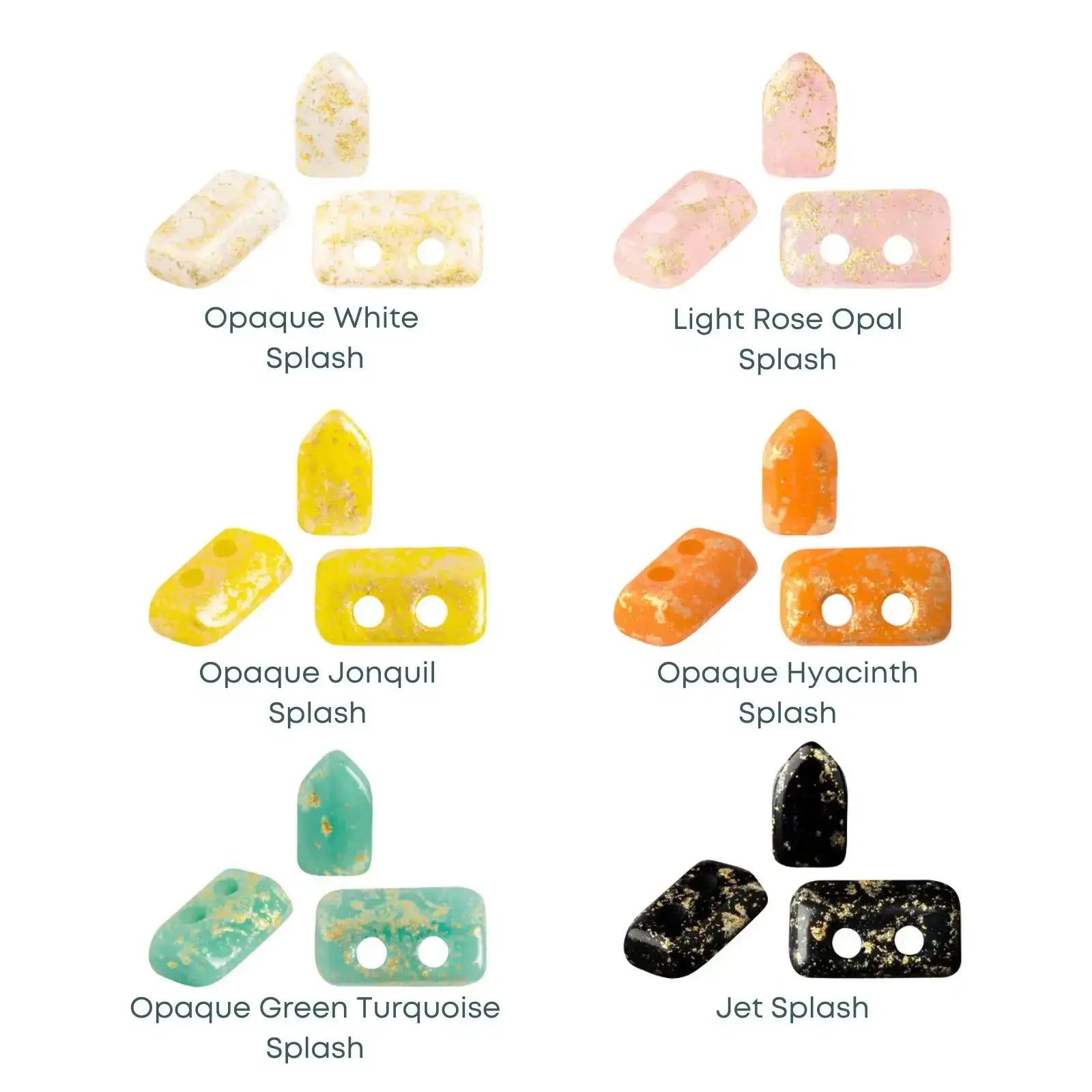 Piros Beads par Puca, Splash, 5g & 20g - The Argus Collection