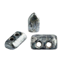 Piros Beads Metallic Matte Old Silver Spotted