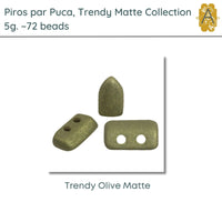 Piros par Puca, 5g, Trendy Matte Collection, 10 Colors - The Argus Collection