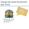 Poesie de Noel Ornament Pattern Par Puca