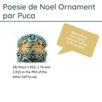Poesie de Noel Ornament Pattern Par Puca