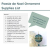 Poesie de Noel Ornament Pattern Par Puca