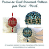 Poesie de Noel Ornament Pattern Par Puca
