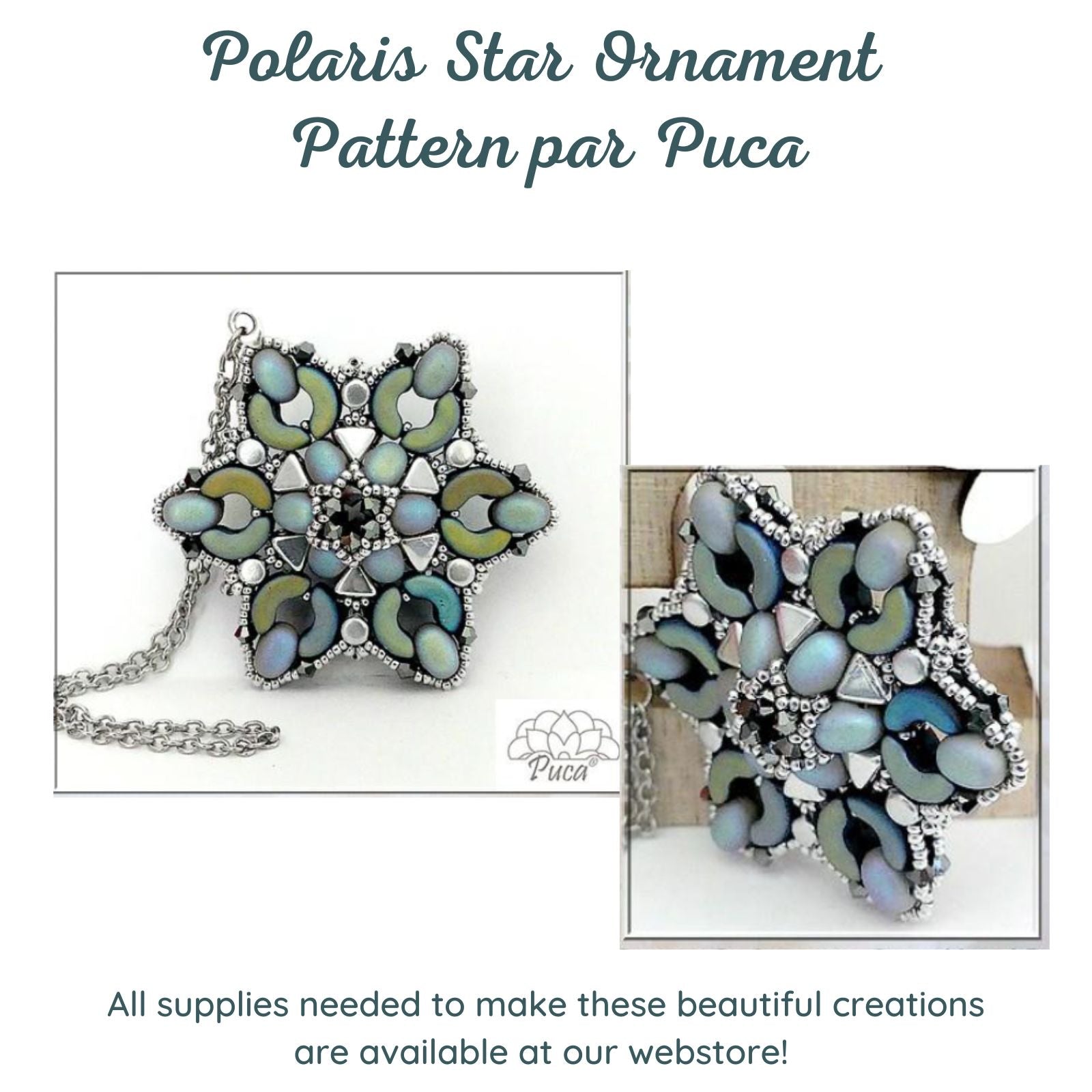 Polaris Star Ornament Pattern par Puca