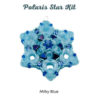 Polaris Star Holiday Ornament or Pendant Bead Kit, 4 Gorgeous Colors