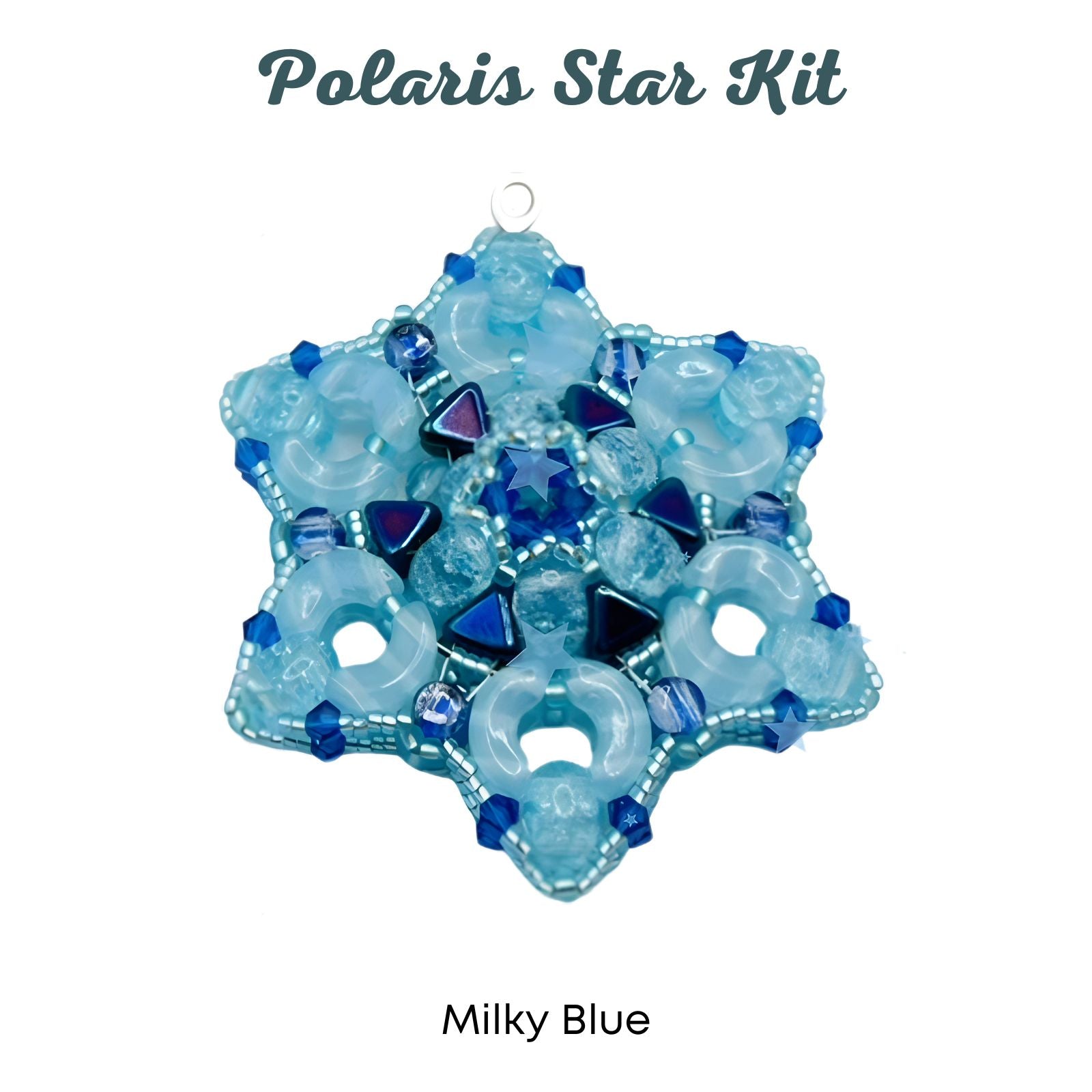 Polaris Star Holiday Ornament or Pendant Bead Kit, 4 Gorgeous Colors