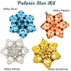 Polaris Star Holiday Ornament or Pendant Bead Kit, 4 Gorgeous Colors