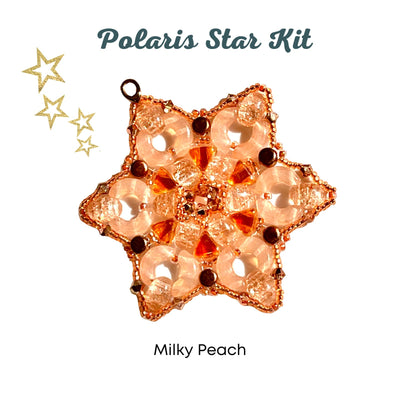 Polaris Star Holiday Ornament or Pendant Bead Kit, 4 Gorgeous Colors