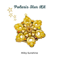 Polaris Star Holiday Ornament or Pendant Bead Kit, 4 Gorgeous Colors