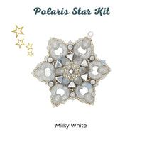 Polaris Star Holiday Ornament or Pendant Bead Kit, 4 Gorgeous Colors