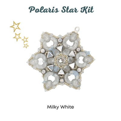 Polaris Star Holiday Ornament or Pendant Bead Kit, 4 Gorgeous Colors