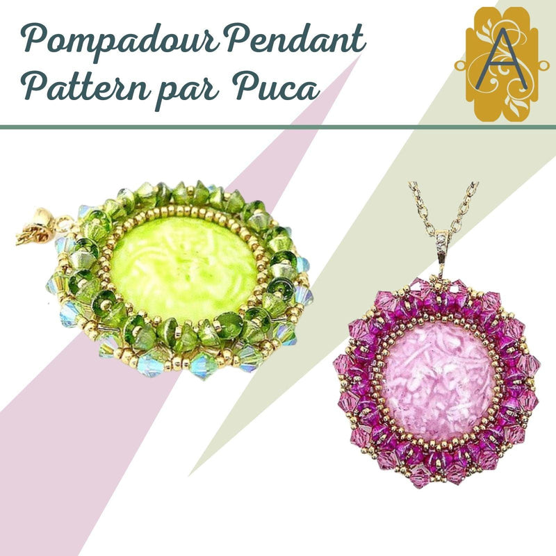 Pompadour Pendant Pattern par Puca - The Argus Collection