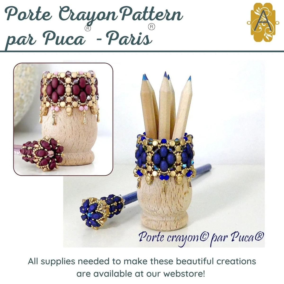 Porte Crayon Pattern par Puca - The Argus Collection