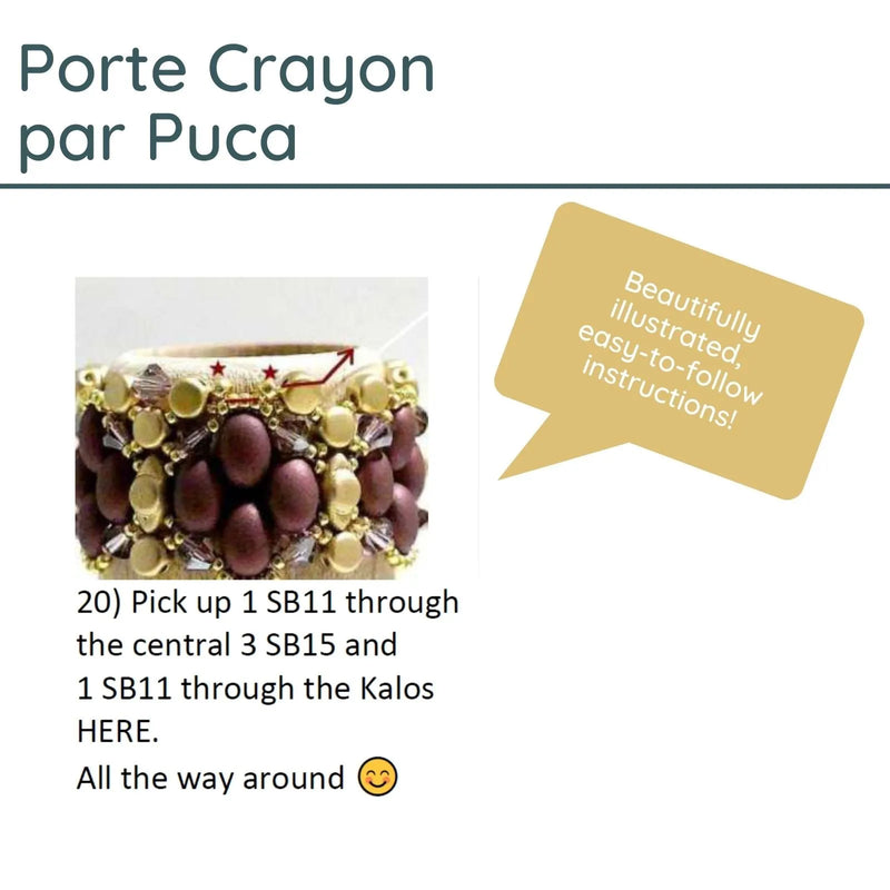 Porte Crayon Pattern par Puca - The Argus Collection