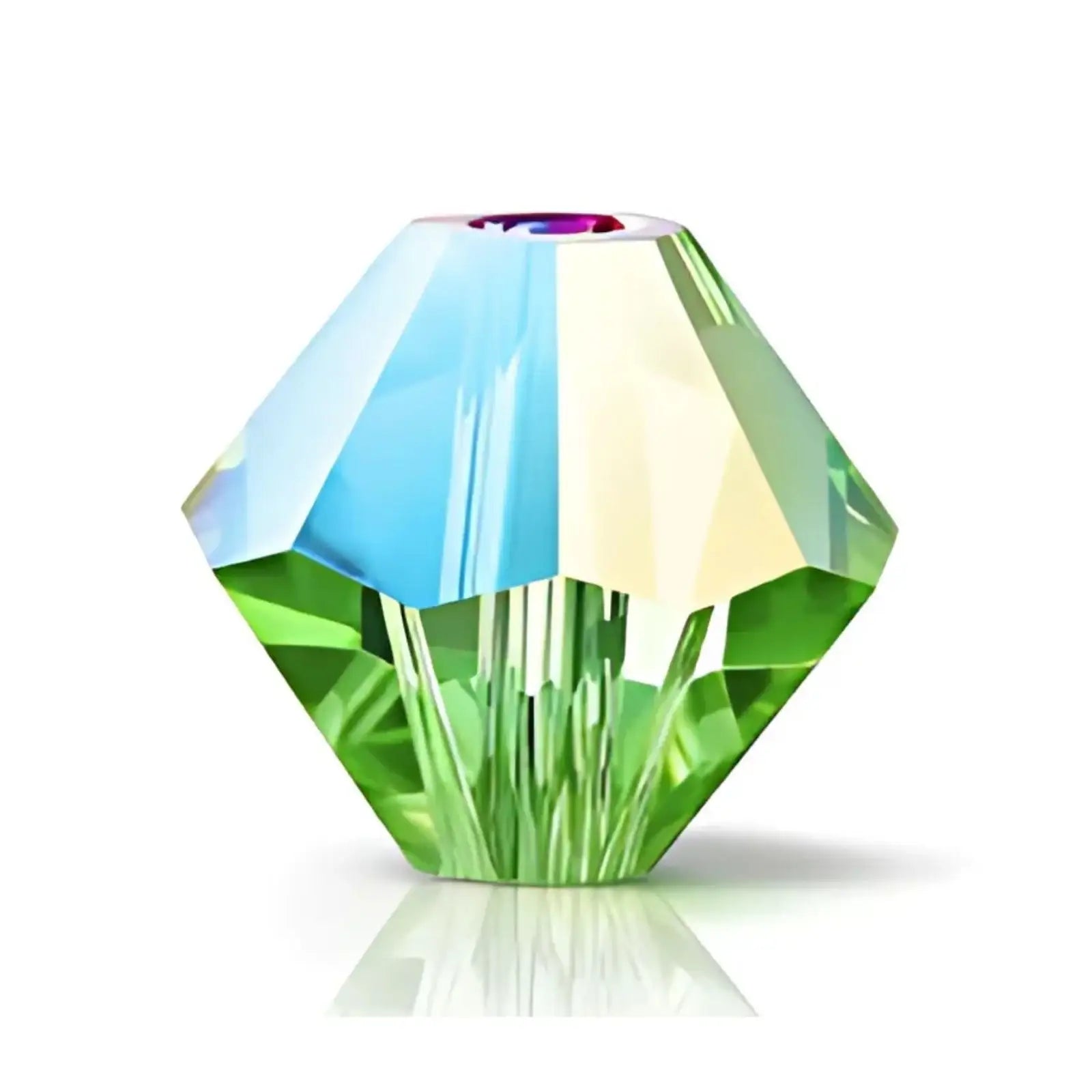 PreciosaBicone3mmPeridotGlitter - The Argus Collection