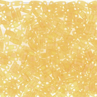 Miyuki Quarter Tila, QTL-132FR, Light Topaz Transparent Matte AB, 5g - The Argus Collection
