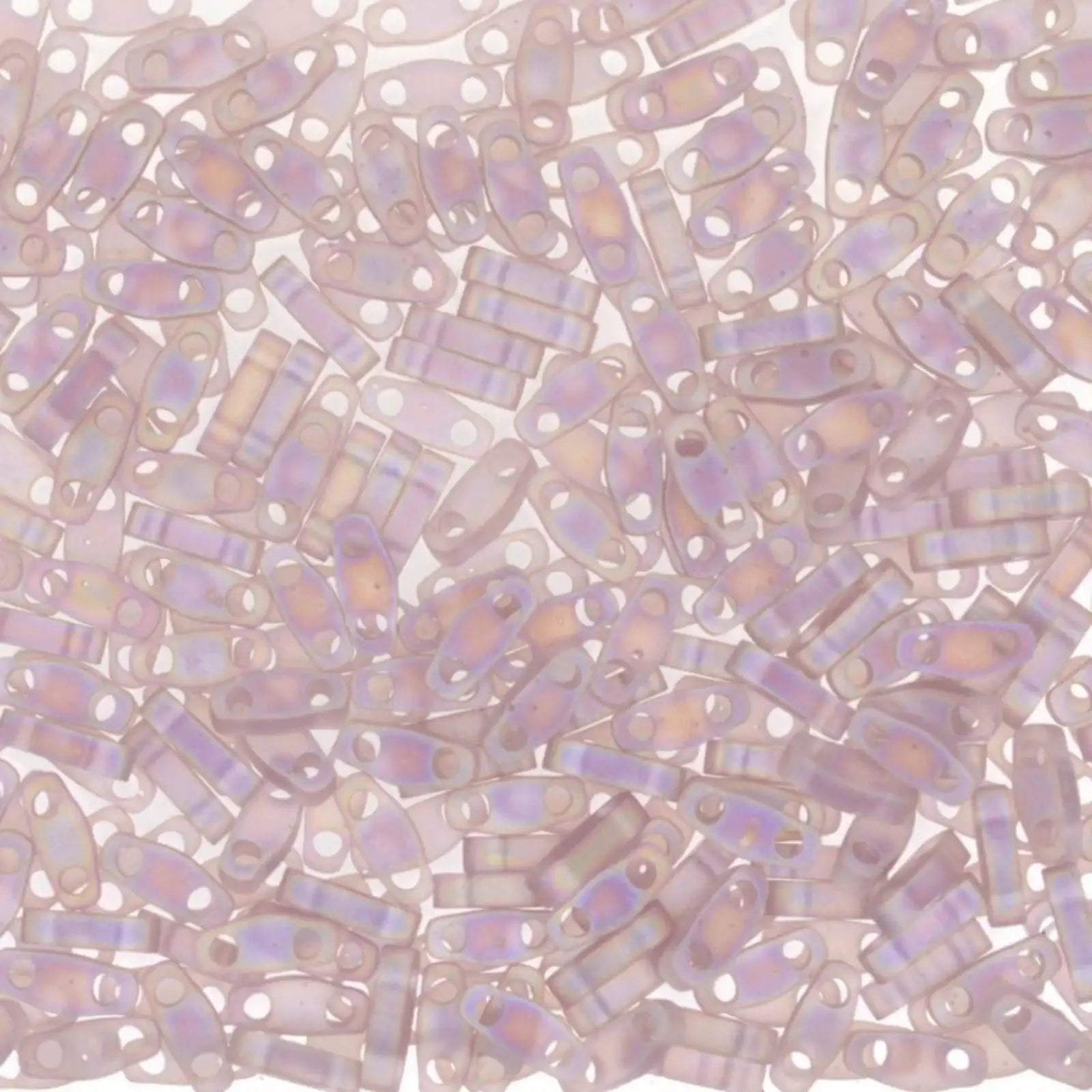 Miyuki Quarter Tila, QTL-142FR, Smoky Amethyst Transparent Matte AB, 5g - The Argus Collection
