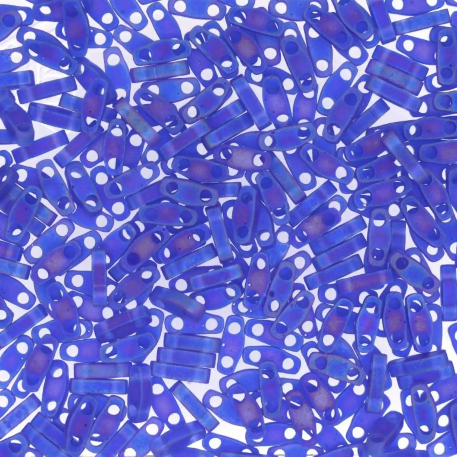 Miyuki Quarter Tila, QTL-151FR, Cobalt Transparent Matte AB, 5g - The Argus Collection