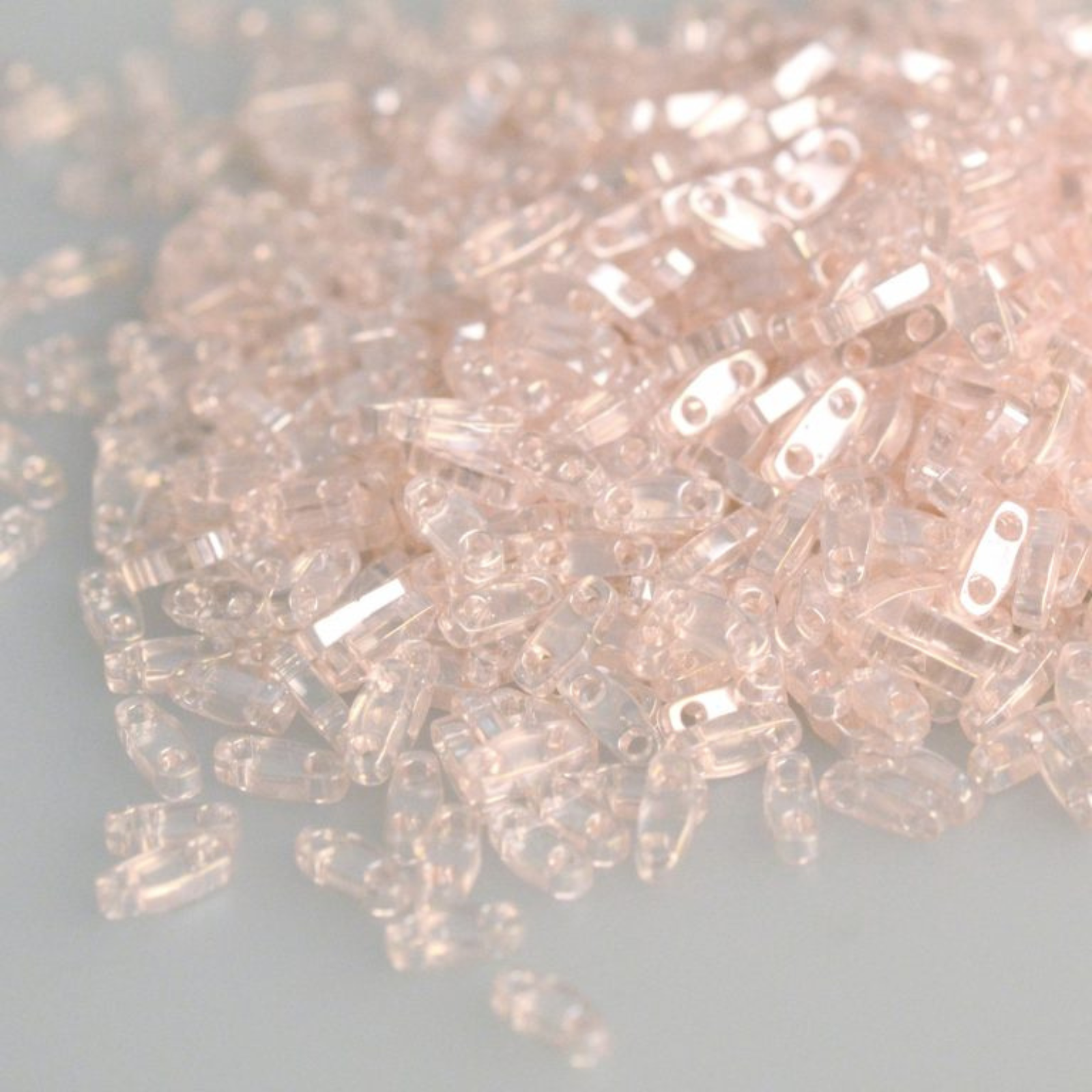 Miyuki Quarter Tila, QTL-365, Light Rose Luster, 5g