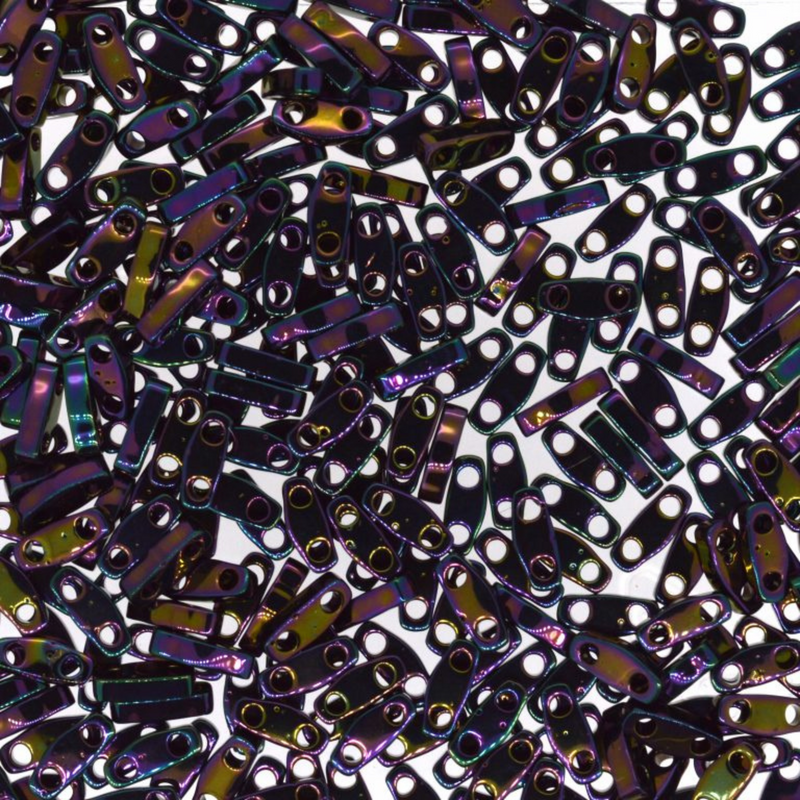 Miyuki Quarter Tila, QTL-454, Metallic Purple Iris, 5g - The Argus Collection