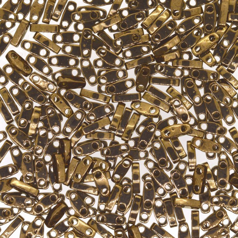Miyuki Quarter Tila, QTL-457, Bronze Metallic, 5g - The Argus Collection