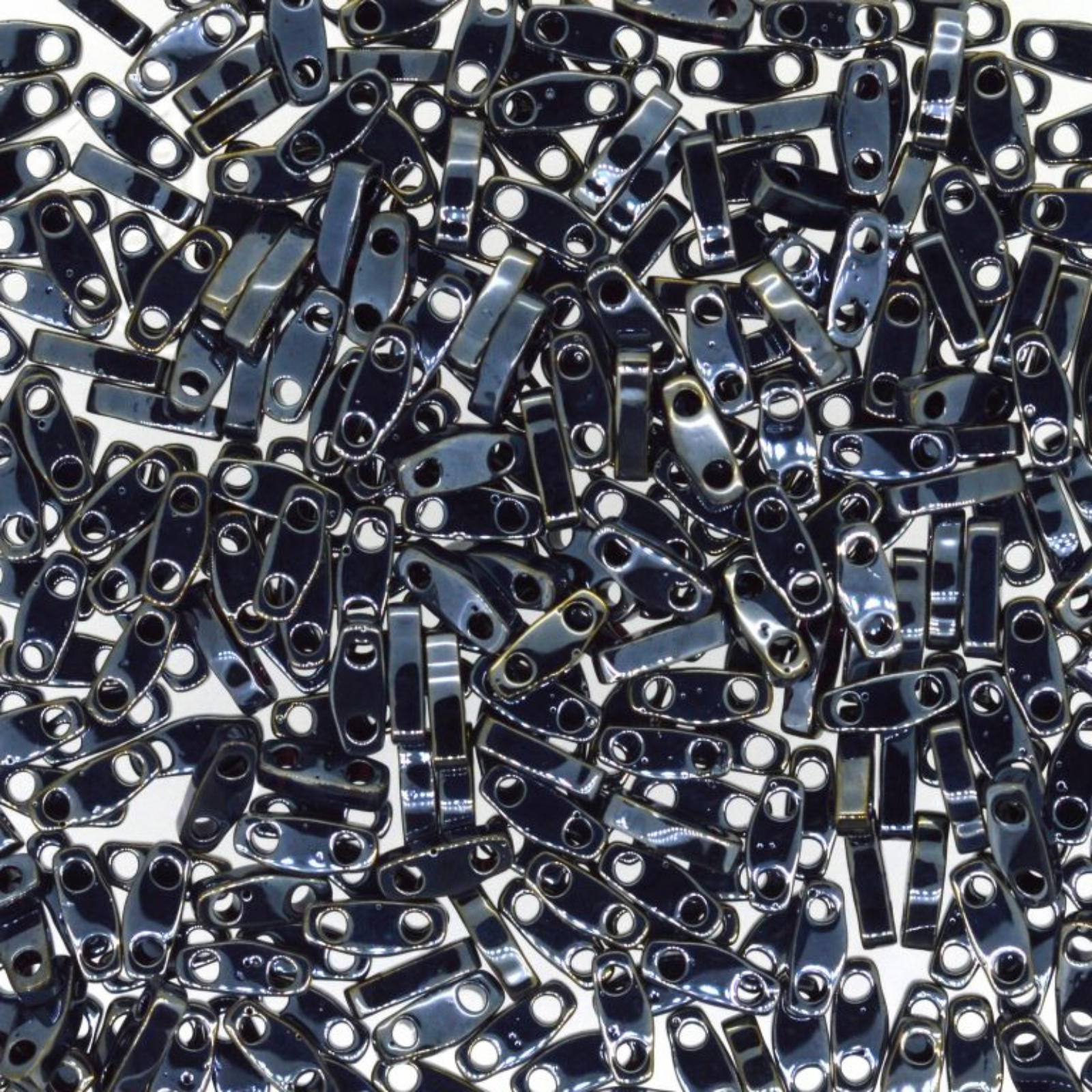 Miyuki Quarter Tila, QTL-464, Metallic Light Gunmetal, 5g - The Argus Collection