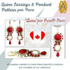 Quinn Earring and Pendant Pattern par Puca - The Argus Collection