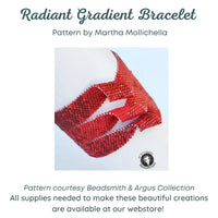 Radiant Gradient Bracelet Pattern by Martha Mollichella - The Argus Collection