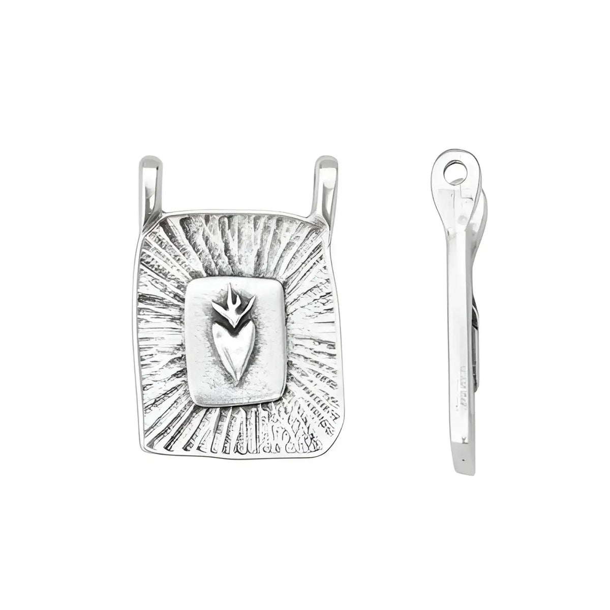 Radiant Heart Rectangular Pendant - The Argus Collection