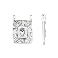 Radiant Heart Rectangular Pendant - The Argus Collection