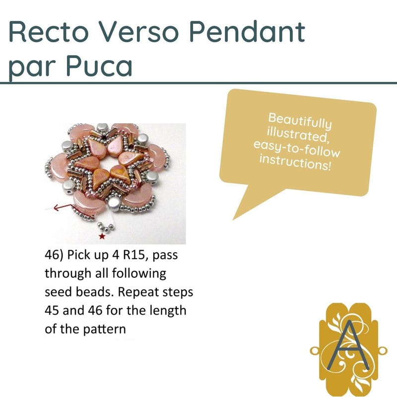 Recto Verso Reversible Pendant Pattern par Puca - The Argus Collection