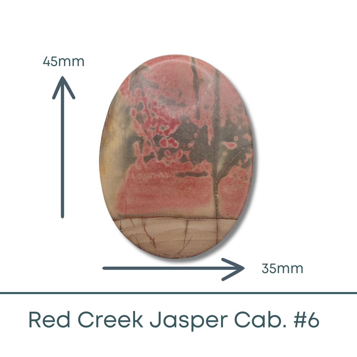 Red Creek Jasper Cabochon #6