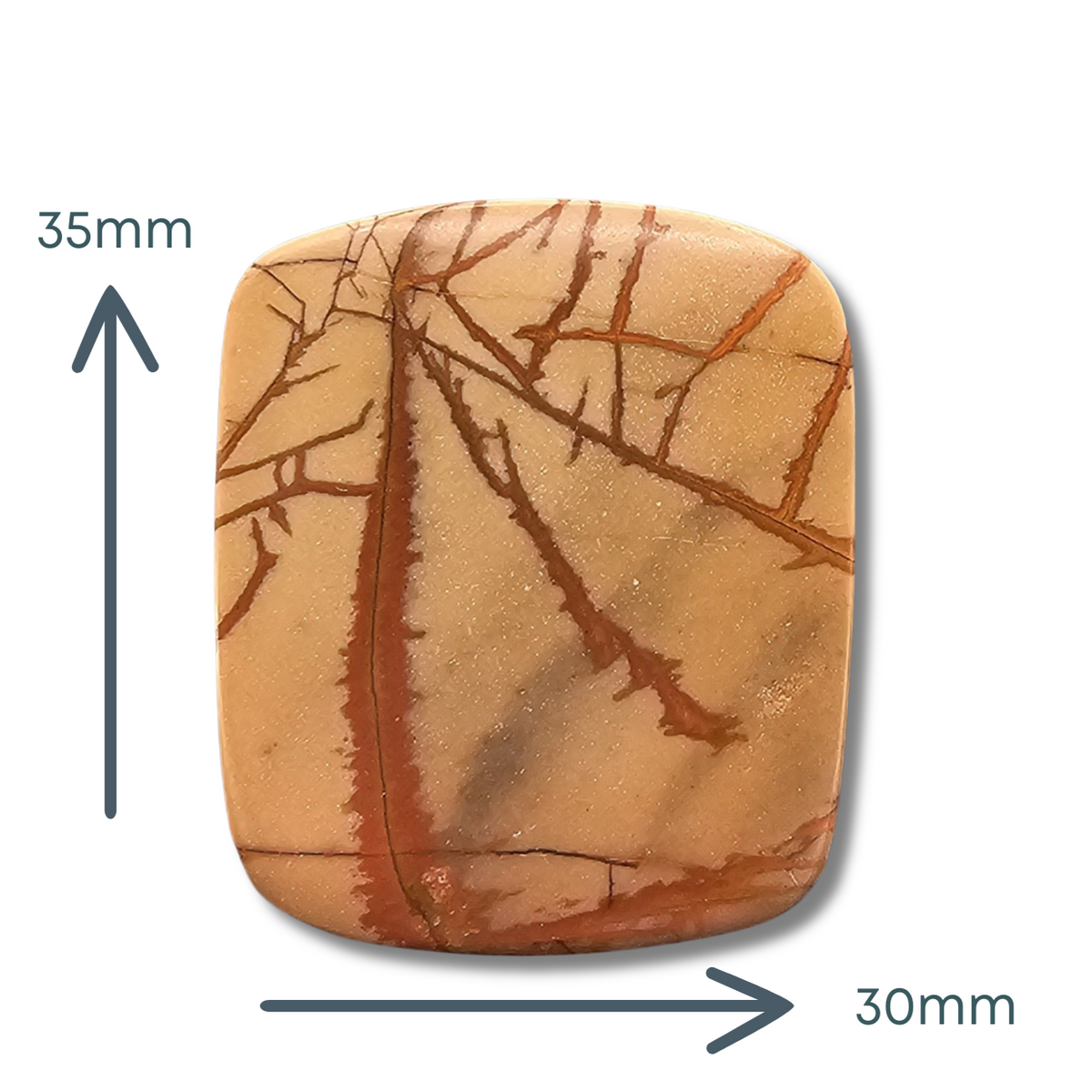 Red Creek Jasper Square Cabochon #1 - The Argus Collection