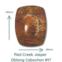 Red Creek Jasper Oblong Cabochons, 30x40mm - The Argus Collection