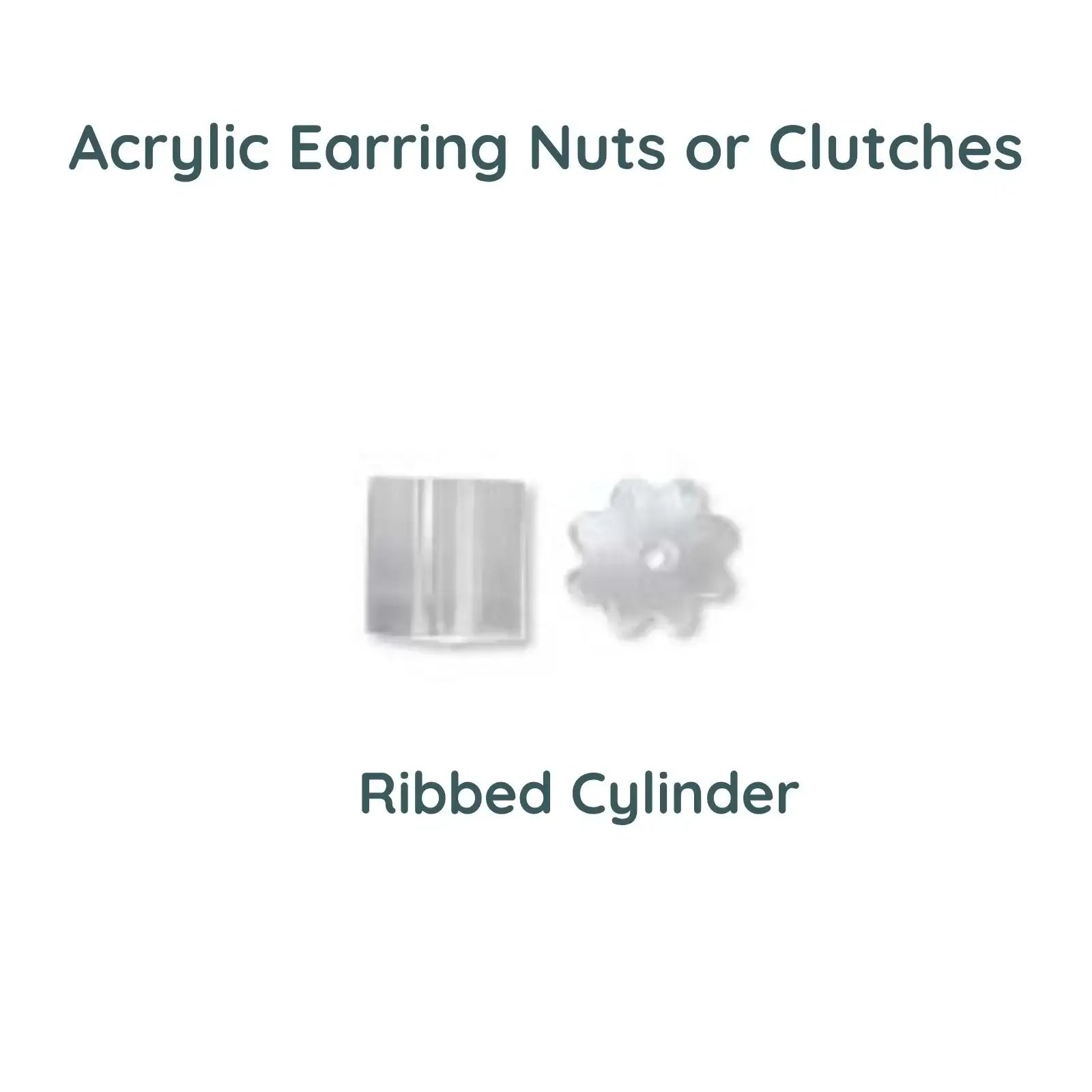 RibbedCylinderEarNuts - The Argus Collection