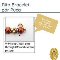 Rita par Puca Bracelet Pattern par Puca - The Argus Collection