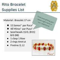 Rita par Puca Bracelet Pattern par Puca - The Argus Collection