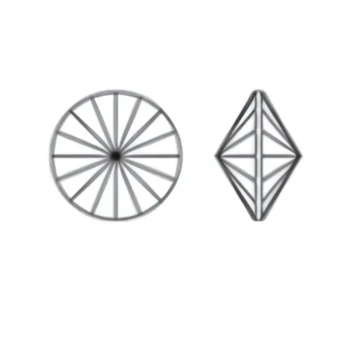 Brilliance Crystal Rivolis, 1122, 12mm, Serena Gray Delite - The Argus Collection