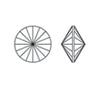 Brilliance Crystal Rivolis, 1122, 12mm, Purple Haze on Crystal - The Argus Collection