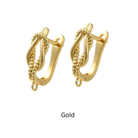 Ropey Loop Leverback Earrings, 1 Pair