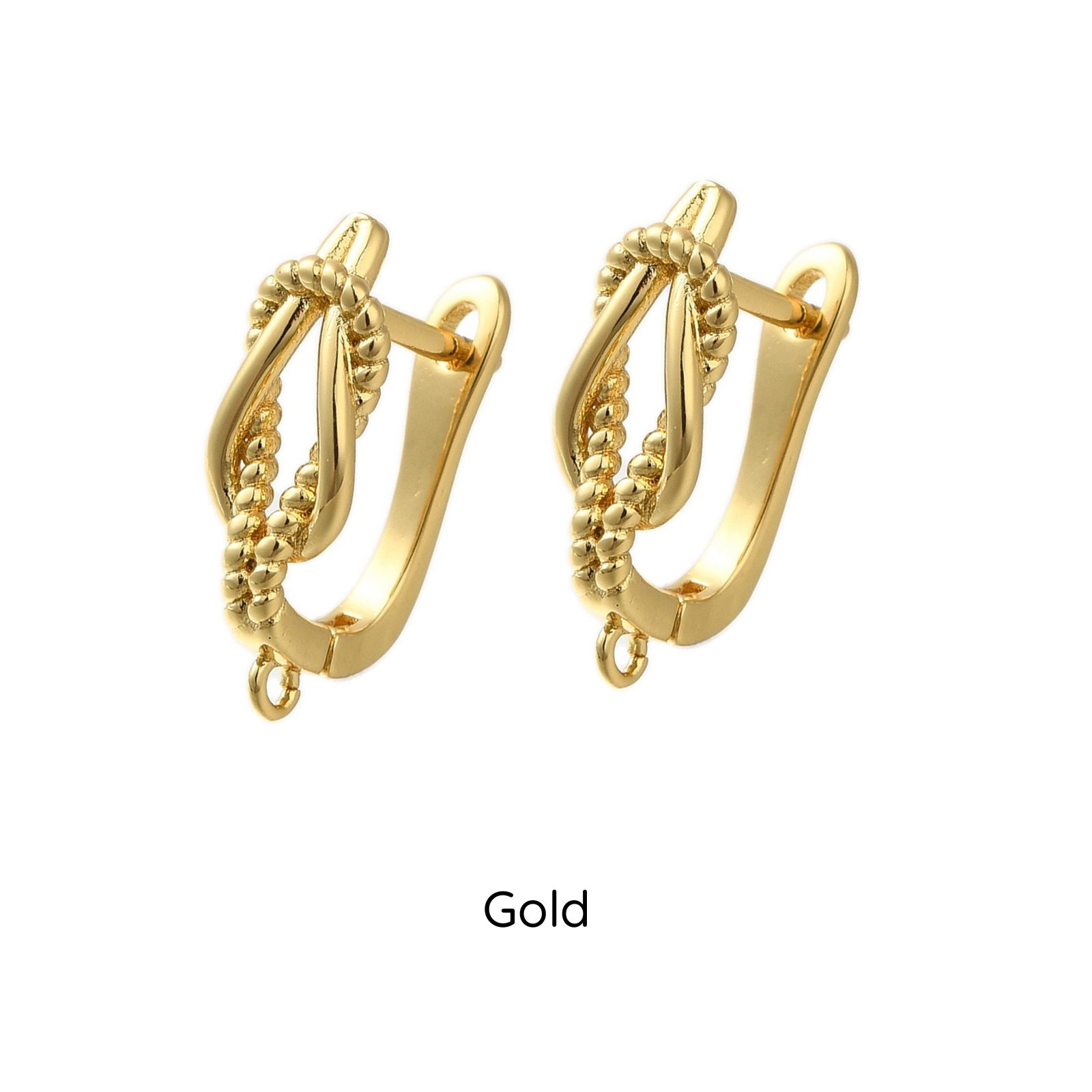 Ropey Loop Leverback Earrings, 1 Pair