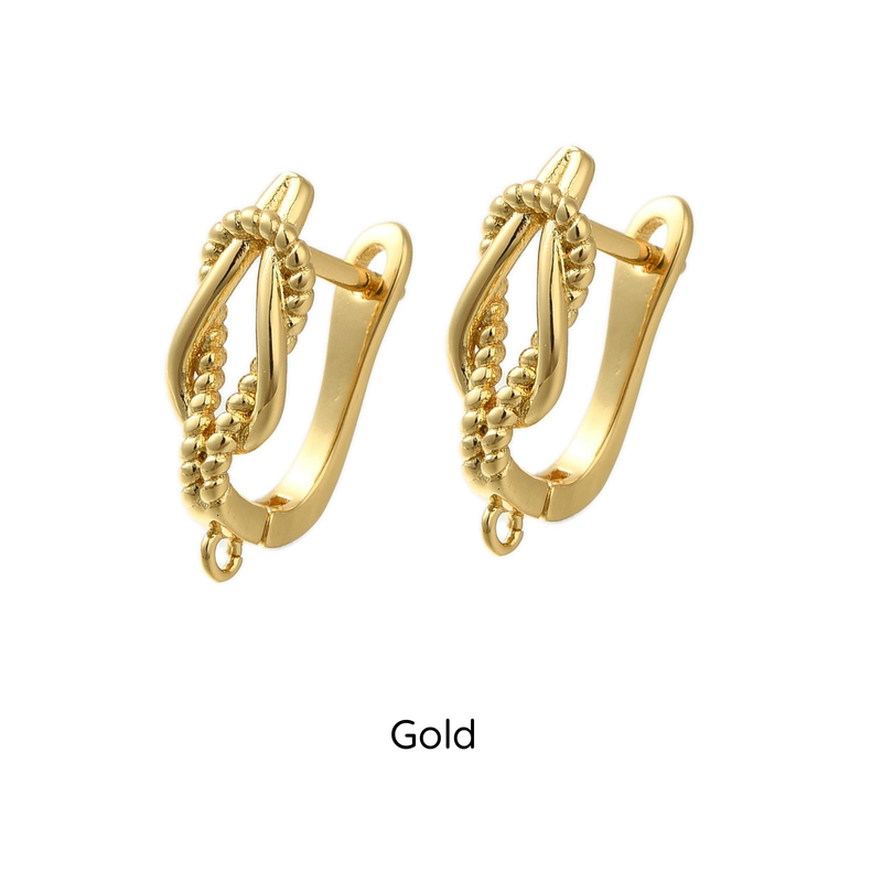 Ropey Loop Leverback Earrings, 1 Pair