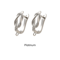 Ropey Loop Leverback Earrings, 1 Pair