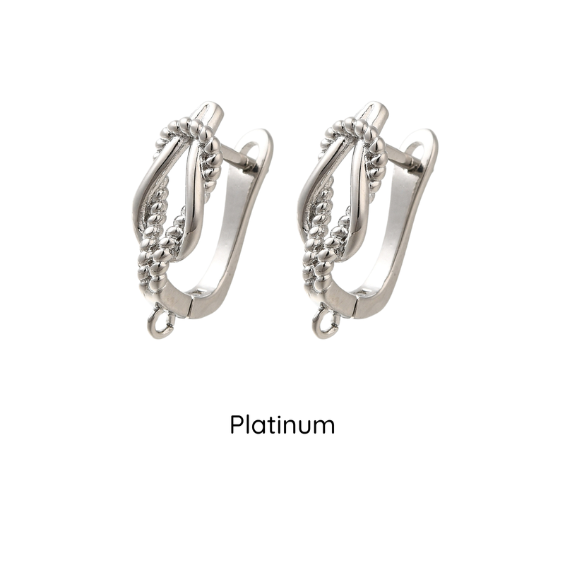 Ropey Loop Leverback Earrings, 1 Pair