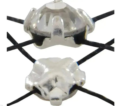 WHOLESALE Rose Montees, 3.5, 4, 4.7mm, Silver Casing - The Argus Collection