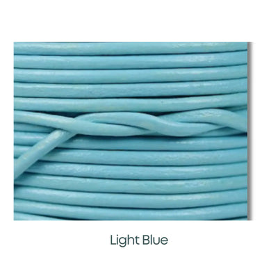 Superior Round Leather, 1.5mm, Sold by the yard, 15 Colors - The Argus Collection