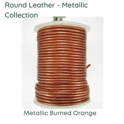 Round Superior Leather, Metallic Collection #2 - The Argus Collection