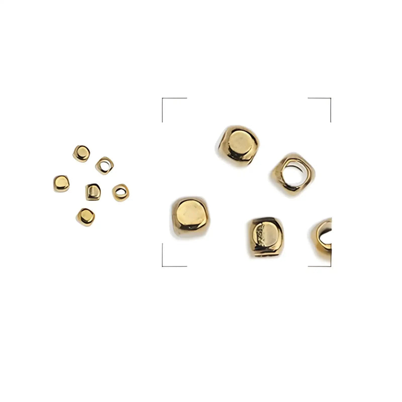 RoundedCubeBead_SpacerBead24KGoldPlated-Example - The Argus Collection