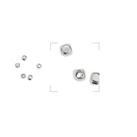 Rounded Cube Bead, Spacer Bead, 2mm - The Argus Collection